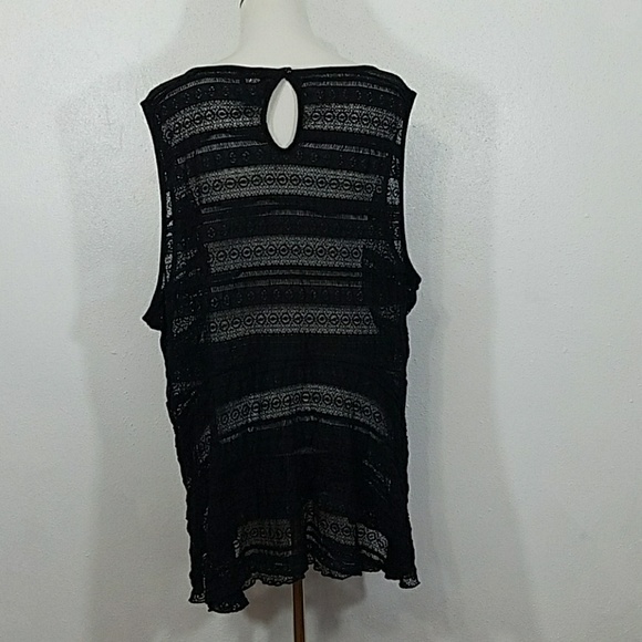 Final Markdown! Torrid Black Lace Tank Top - Picture 5 of 8